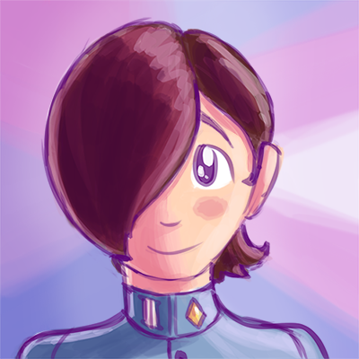 My current avatar: a digital drawing by me, of the Persona 2 character Jun Kurosu